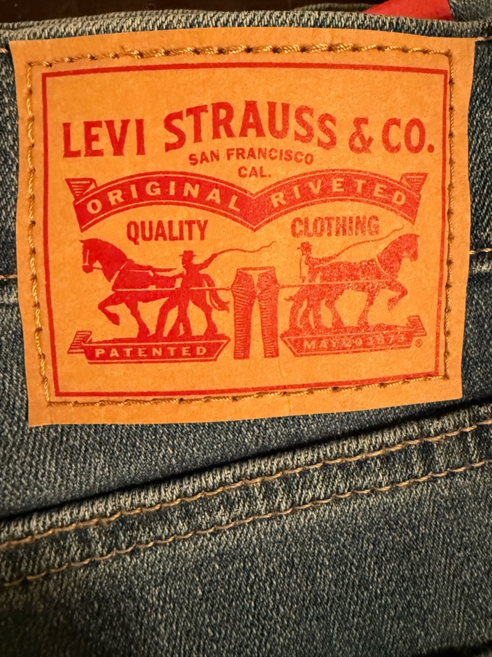 Levi’s 726 High Rise Flare Jeans Stellar Stretch Medium Wash W32 L30 NWT - Picture 5 of 13